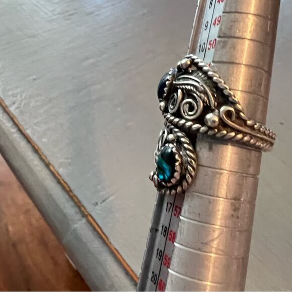 SC Signed Sterling Silver Ring Size 6.75 - Picture 9 of 11